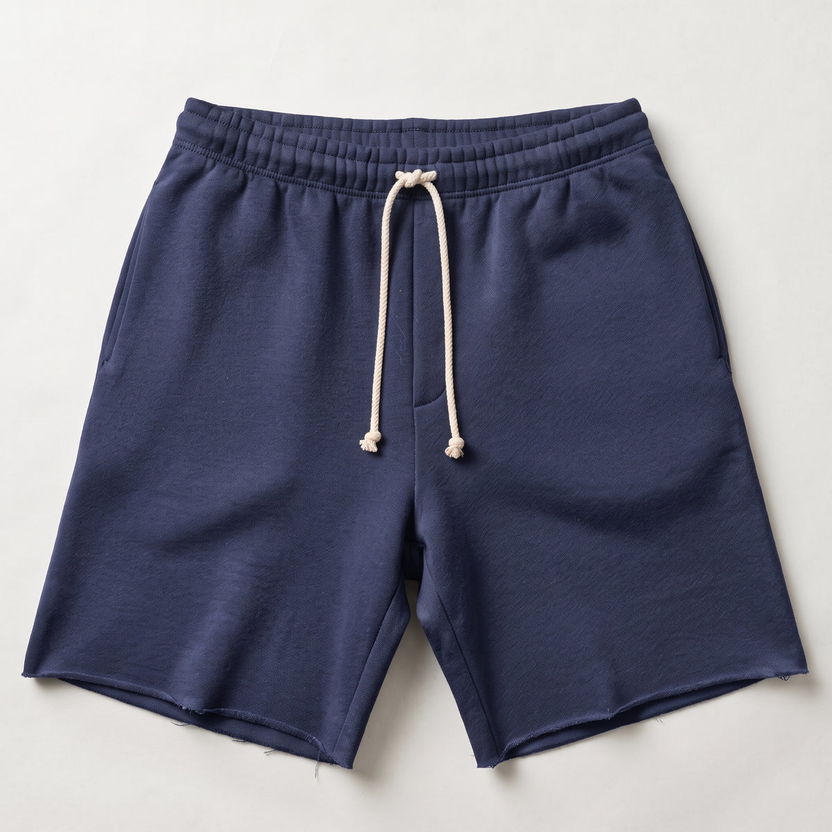 Pull&Bear Men's Raw-Cut Fleece Bermuda Shorts