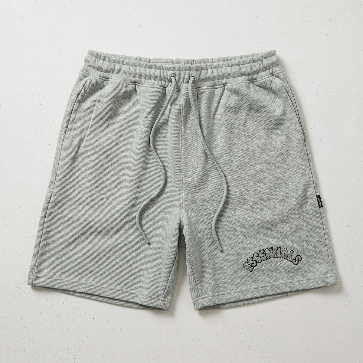Fear of God | Essentials Men's Chenille Logo Oversized T-Shirt and Shorts Co-Ord Set
