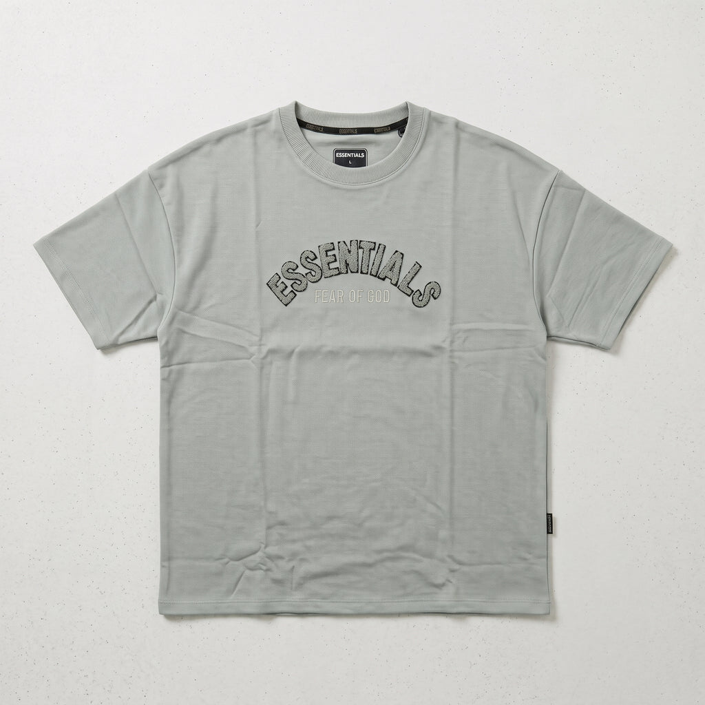 Fear of God | Essentials Men's Chenille Logo Oversized T-Shirt and Shorts Co-Ord Set
