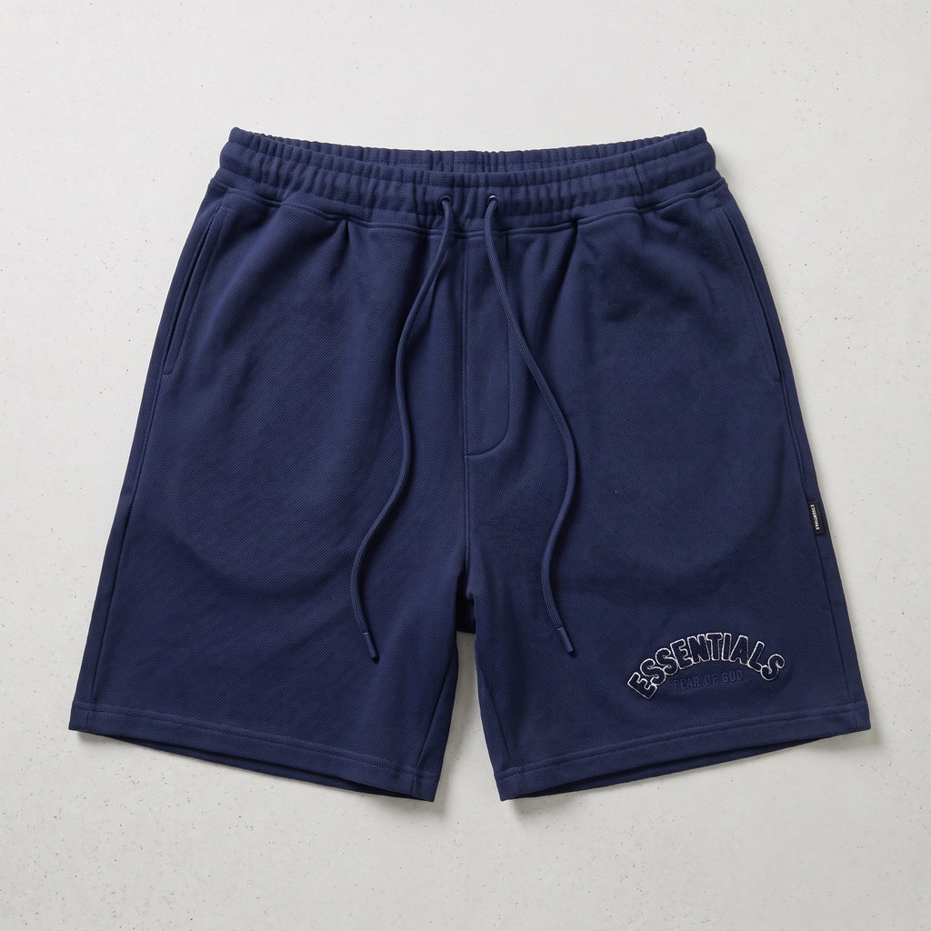 Fear of God | Essentials Men's Chenille Logo Oversized T-Shirt and Shorts Co-Ord Set