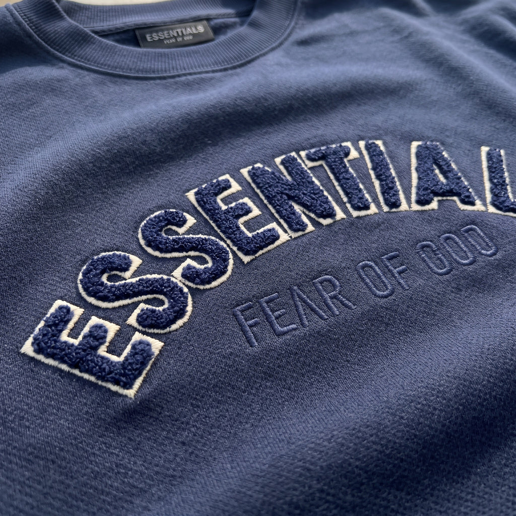 Fear of God | Essentials Men's Chenille Logo Oversized T-Shirt and Shorts Co-Ord Set