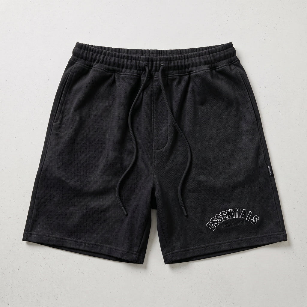 Fear of God | Essentials Men's Chenille Logo Oversized T-Shirt and Shorts Co-Ord Set