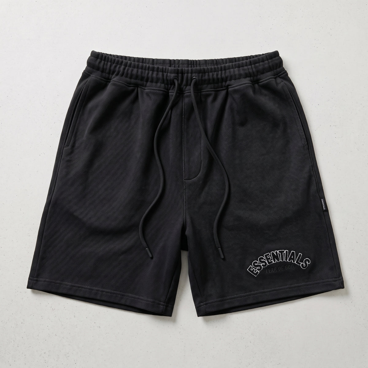 Fear of God | Essentials Men's Chenille Logo Oversized T-Shirt and Shorts Co-Ord Set