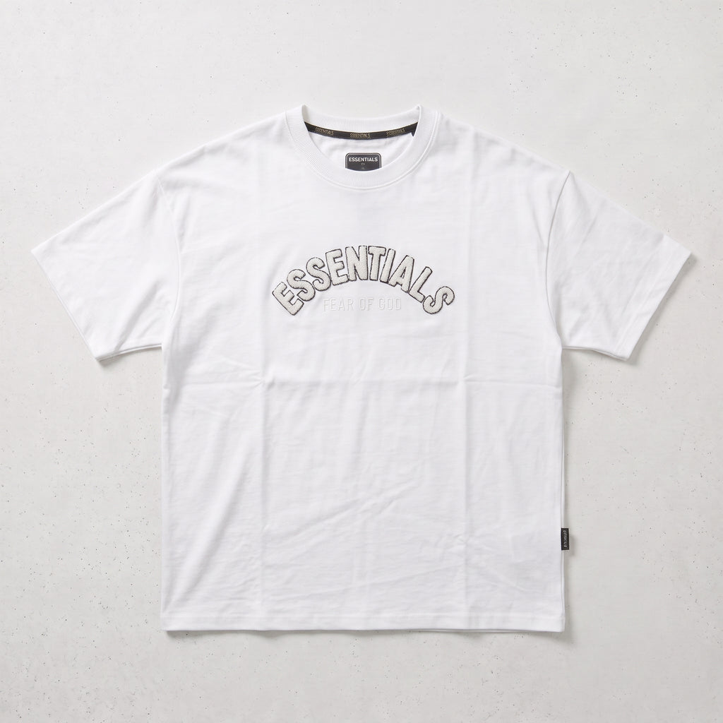 Fear of God | Essentials Men's Chenille Logo Oversized T-Shirt and Shorts Co-Ord Set