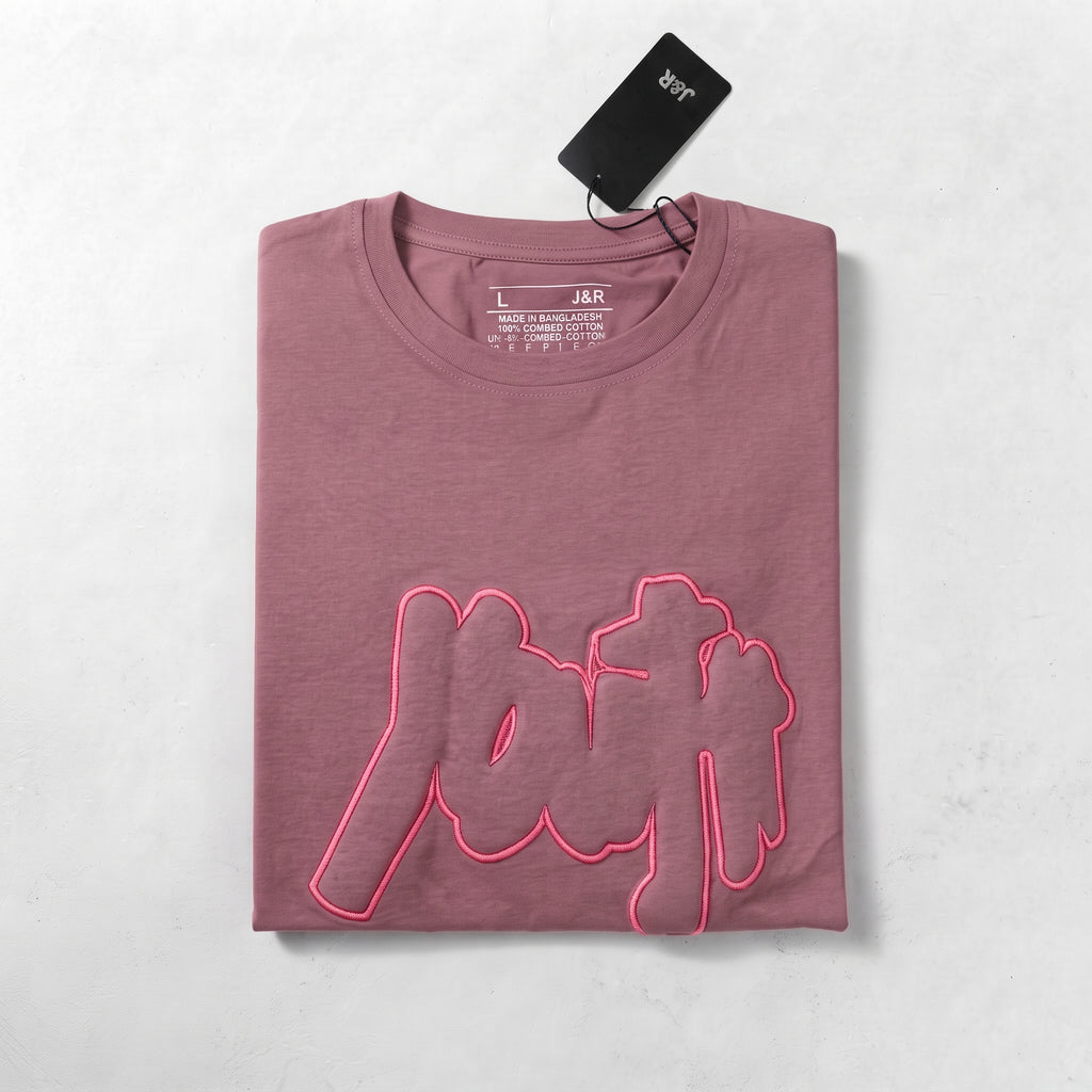 JR Men's Embossed Graphic Short Sleeve T-Shirt