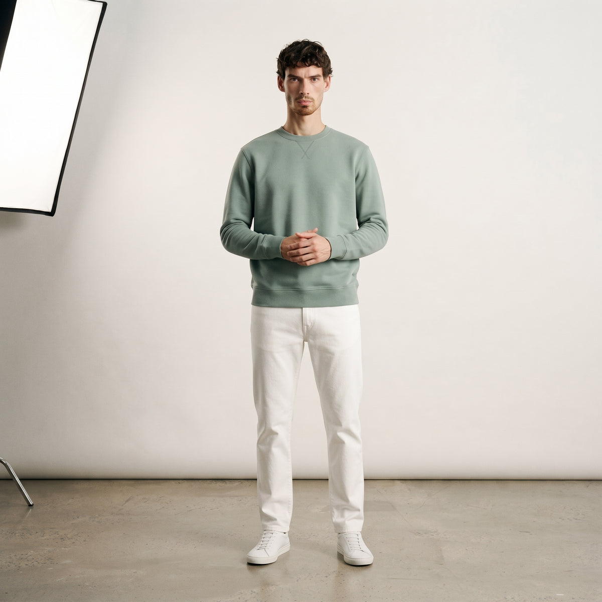 Infinity Men's Classic V-Stitch Crewneck Sweatshirt
