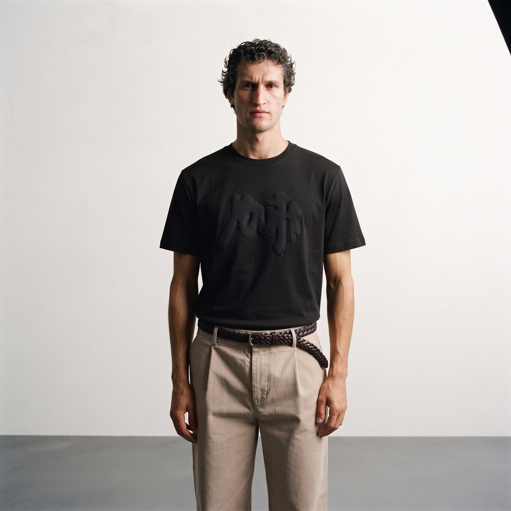 JR Men's Embossed Graphic Short Sleeve T-Shirt