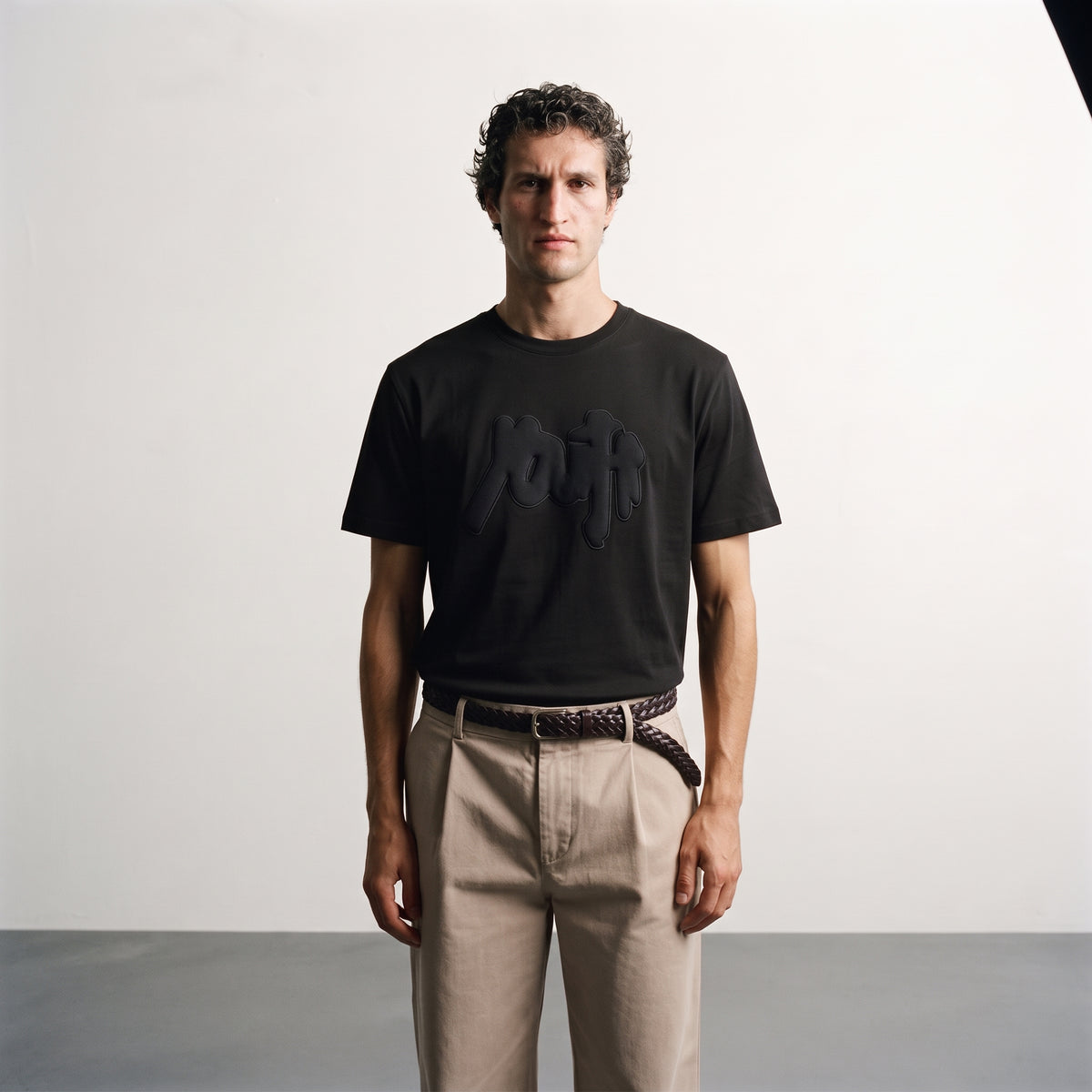 JR Men's Embossed Graphic Short Sleeve T-Shirt