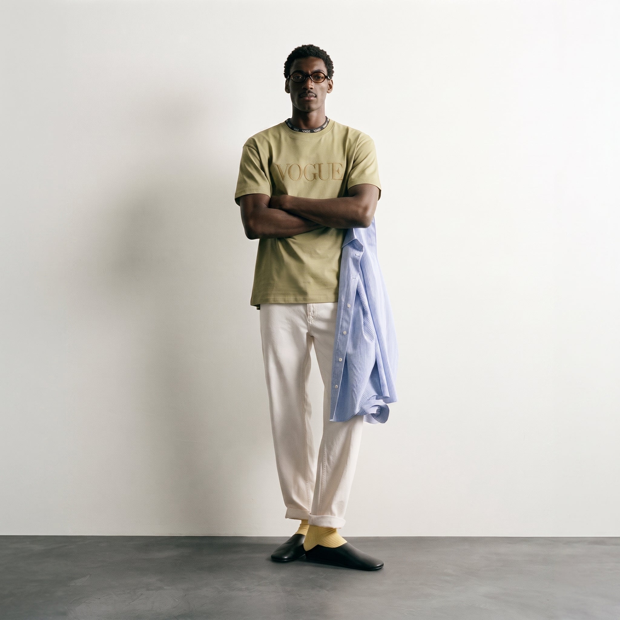 Vogue | Embroidered Logo Classic T-Shirt