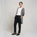 Fashion Zone | Houndstooth Hooded Cardigan