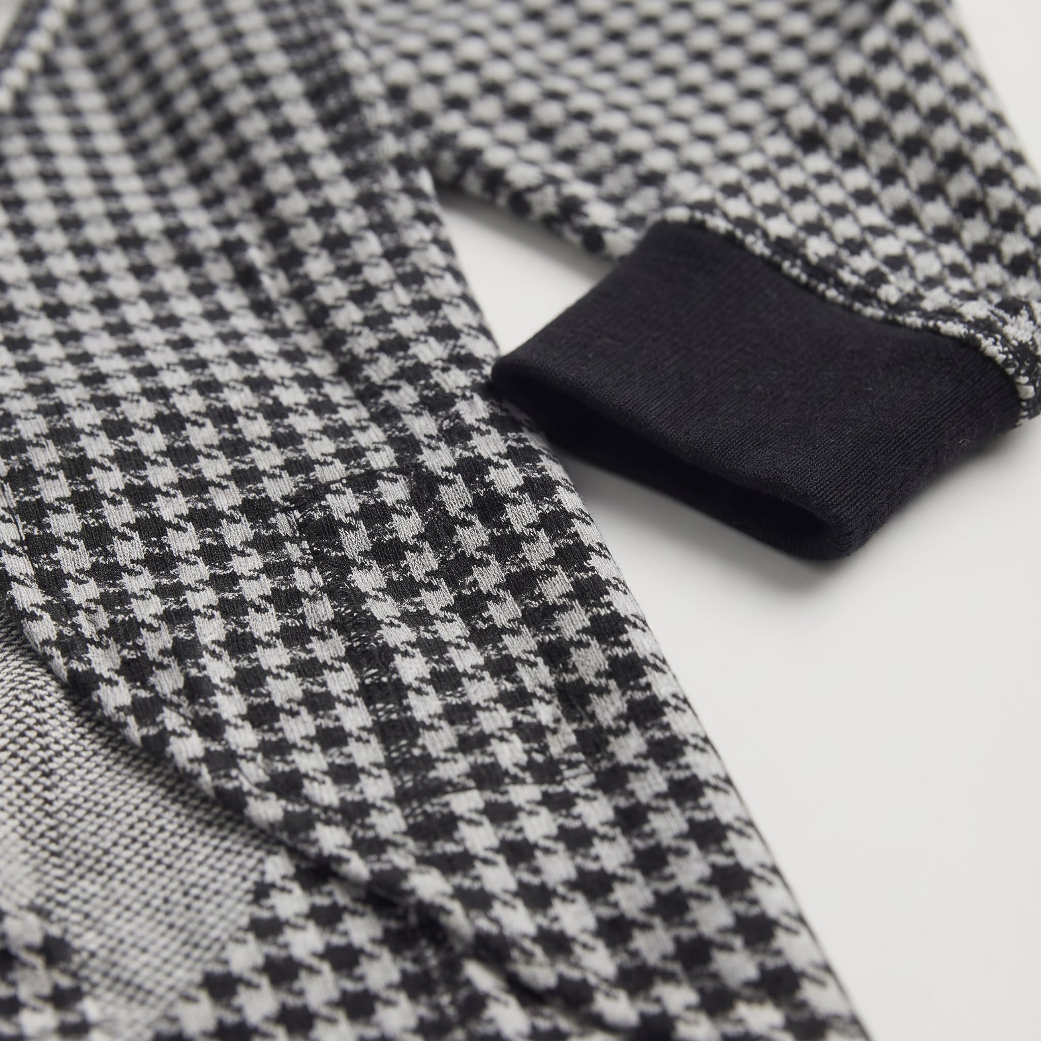 Fashion Zone | Houndstooth Hooded Cardigan