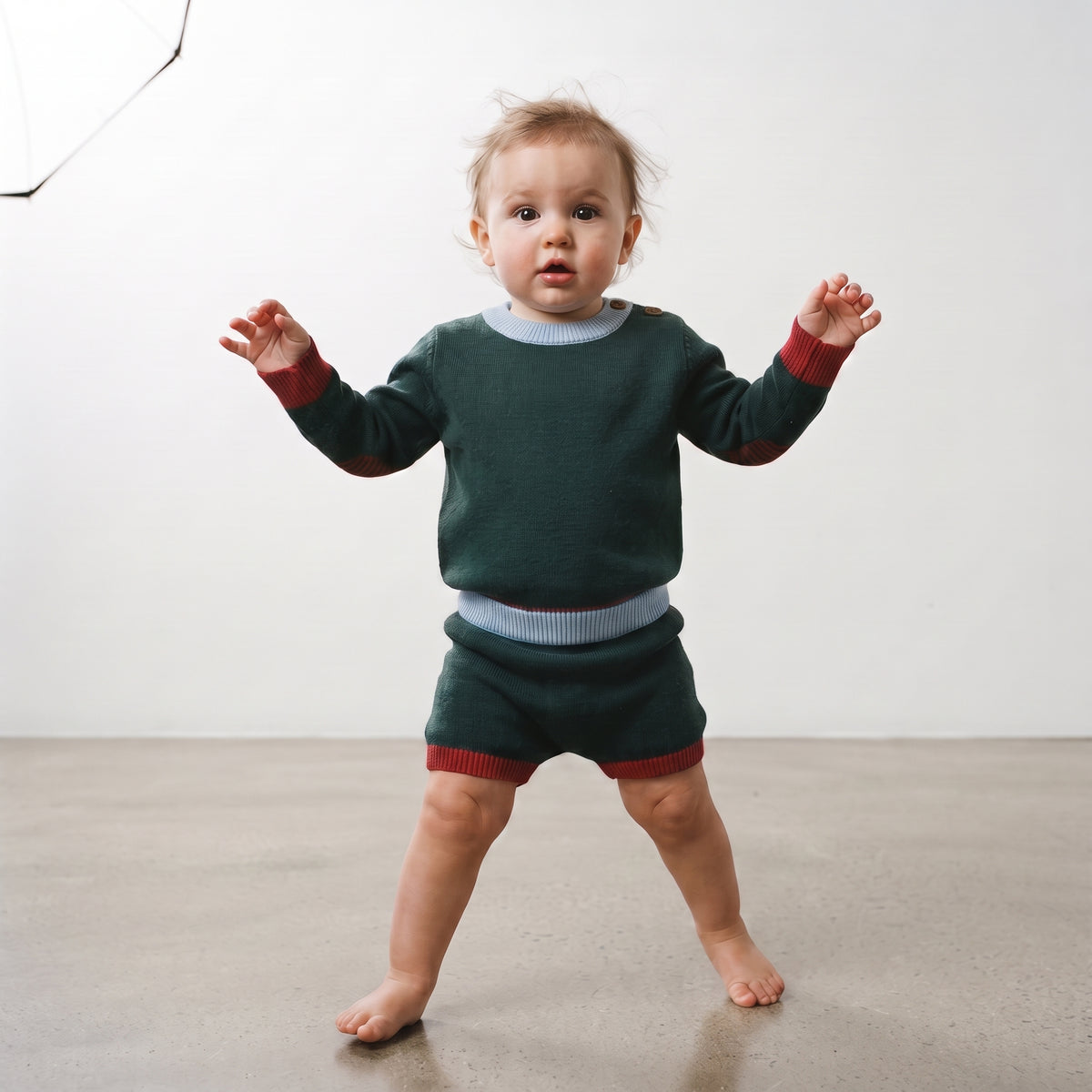 Mayoral | Baby Colorblock Knit Crewneck Sweater