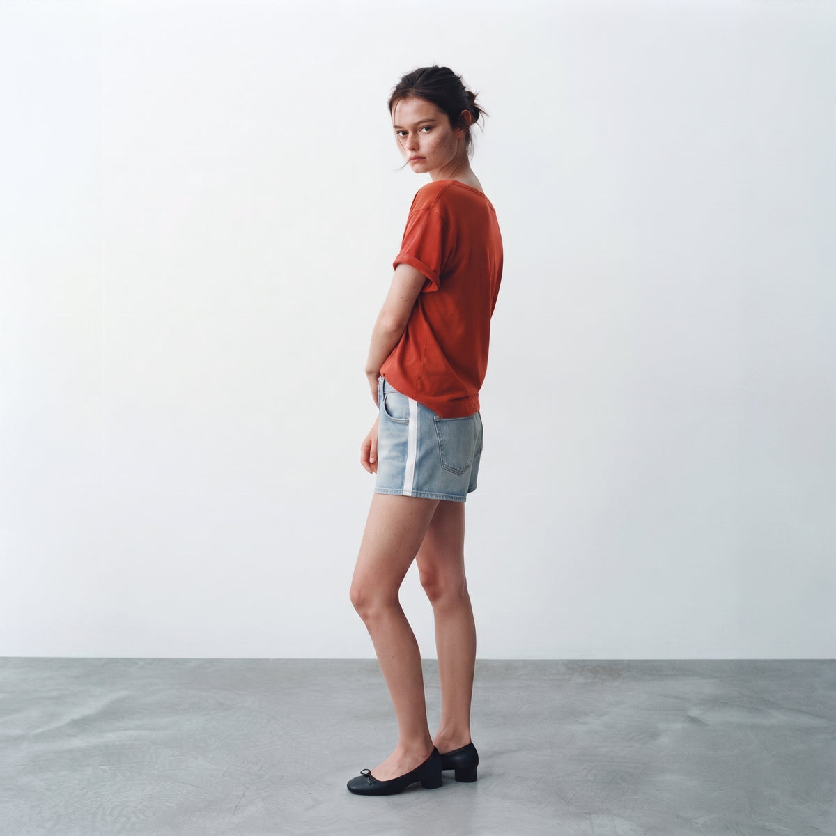 Springfield | Side Stripe Denim Shorts