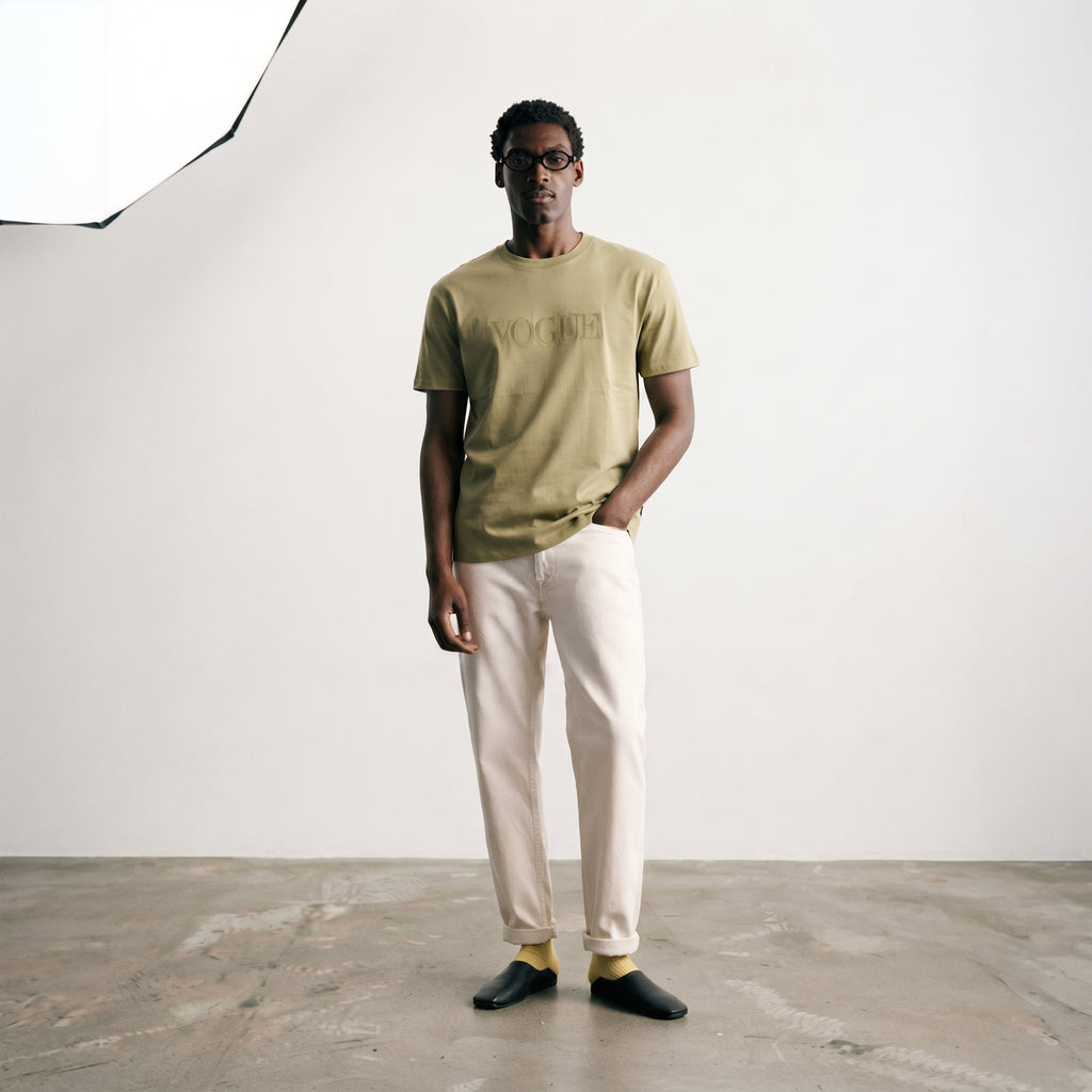 Vogue | Embroidered Logo Classic T-Shirt