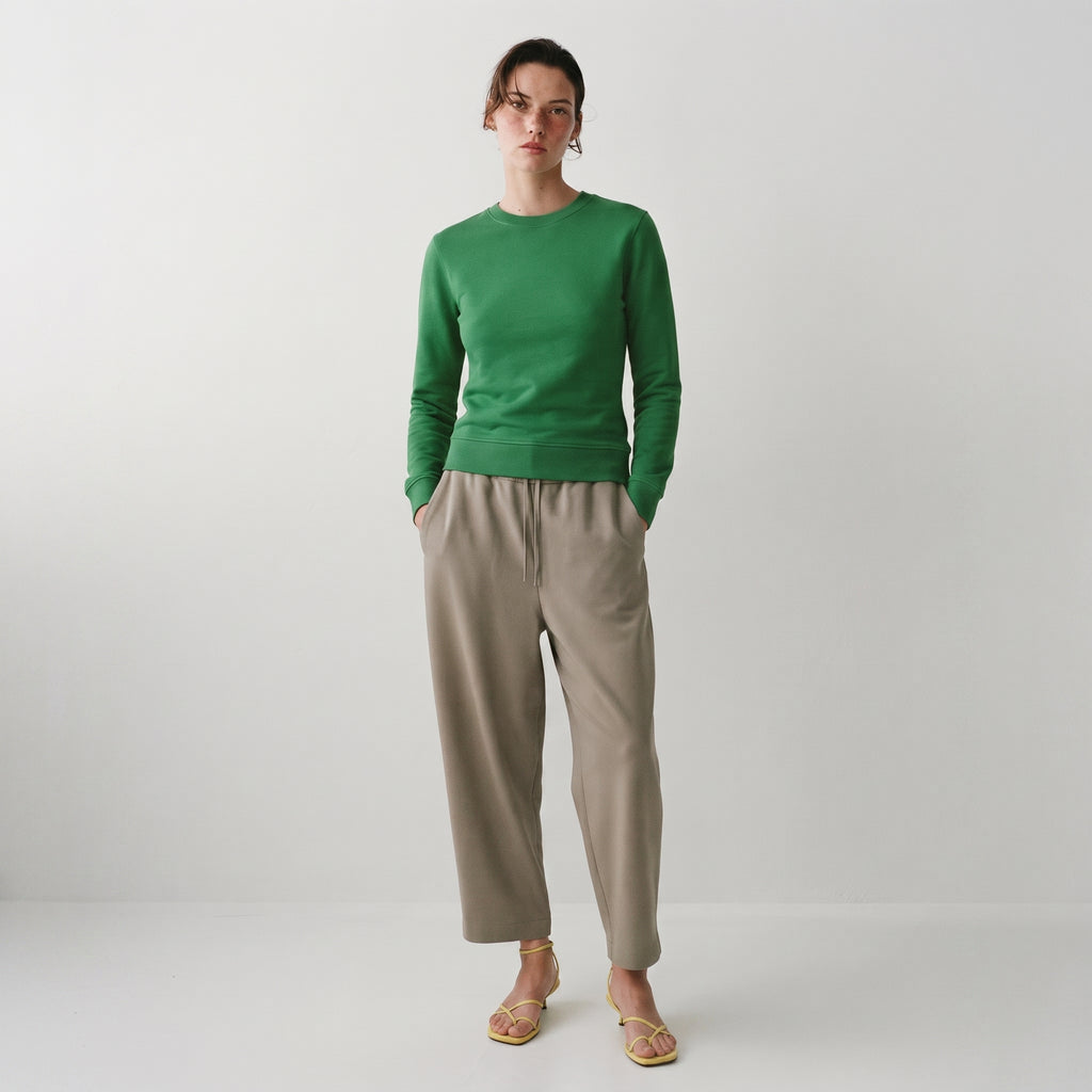 Zara | Green Crewneck Sweatshirt
