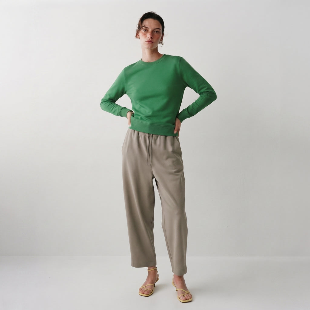 Zara | Green Crewneck Sweatshirt