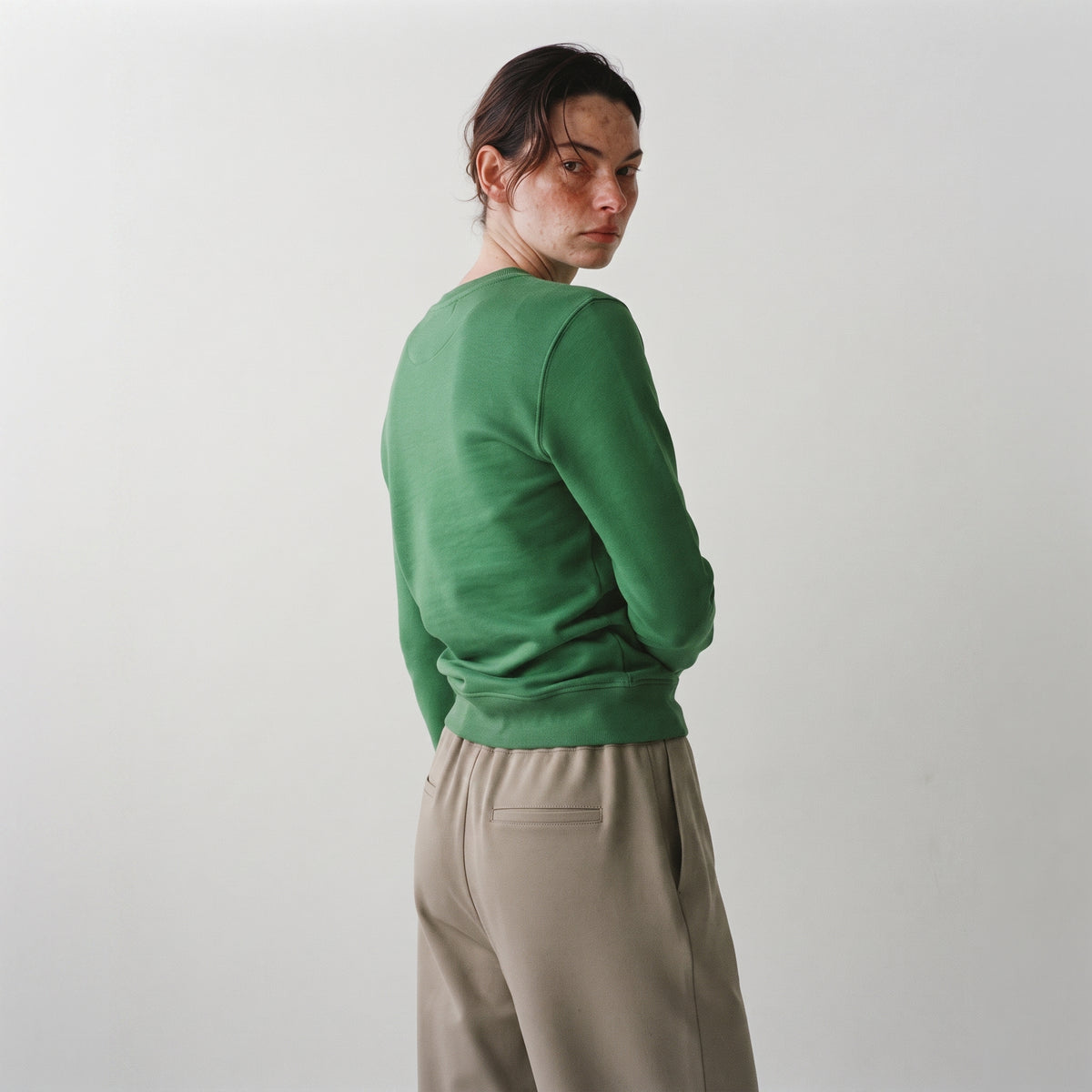 Zara | Green Crewneck Sweatshirt