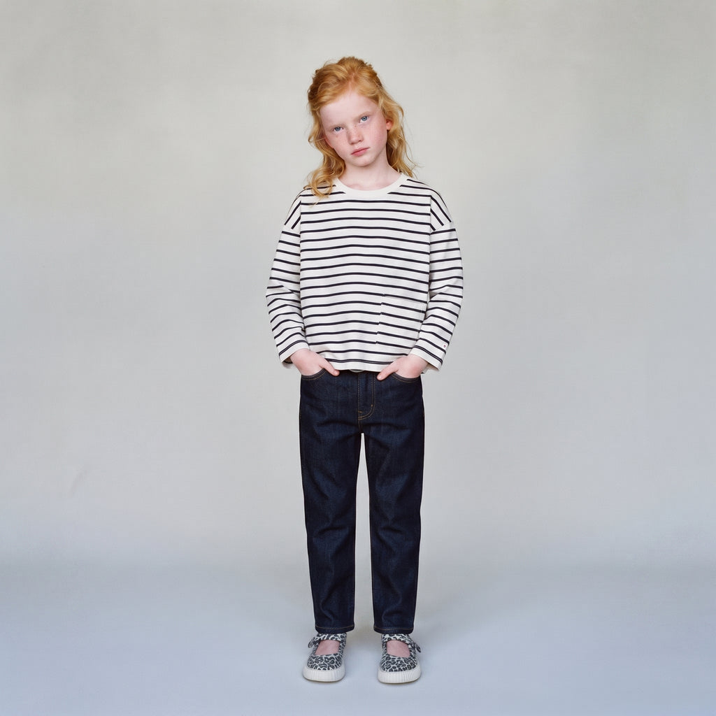 Zara | Kids Striped Boxy Long Sleeve Sweatshirt