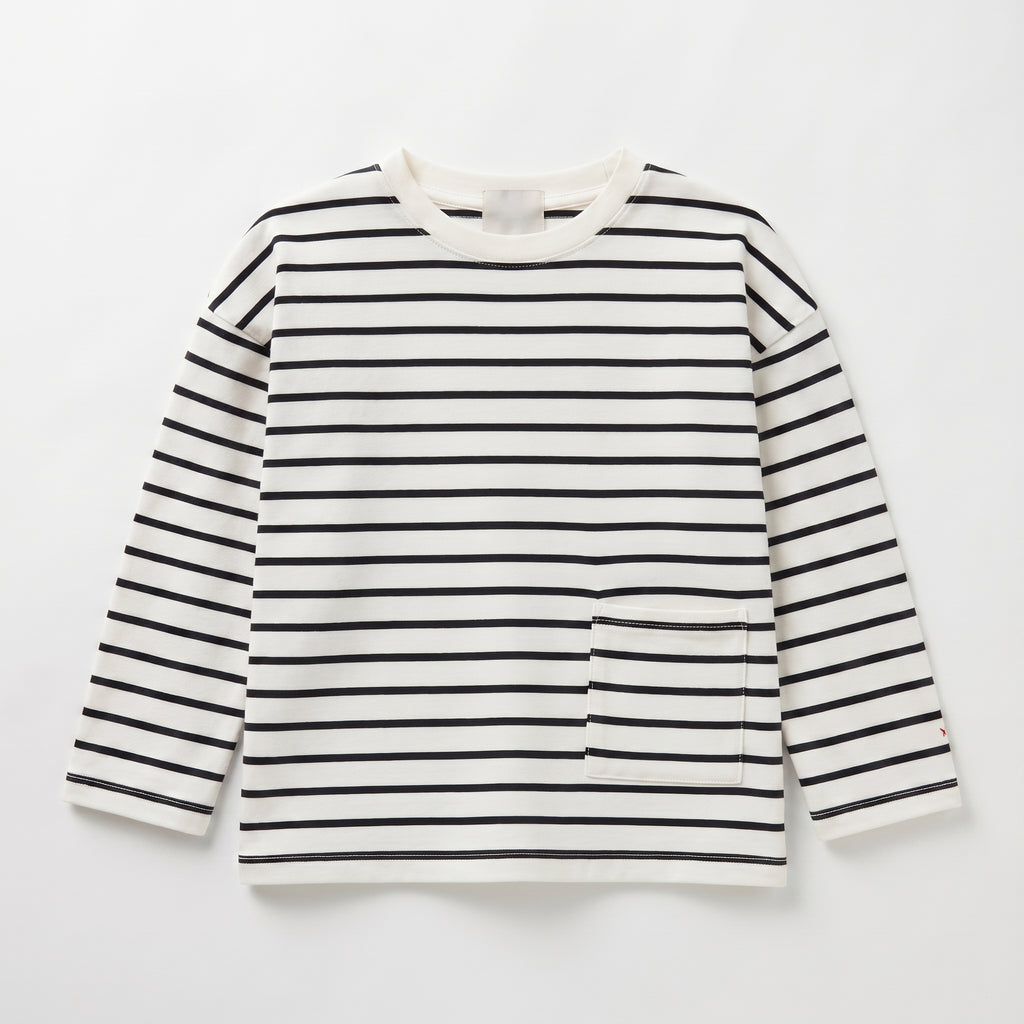 Zara | Kids Striped Boxy Long Sleeve Sweatshirt