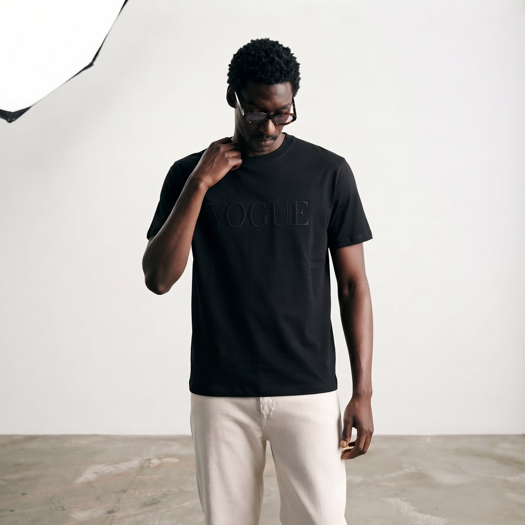 Vogue | Embroidered Logo Classic T-Shirt