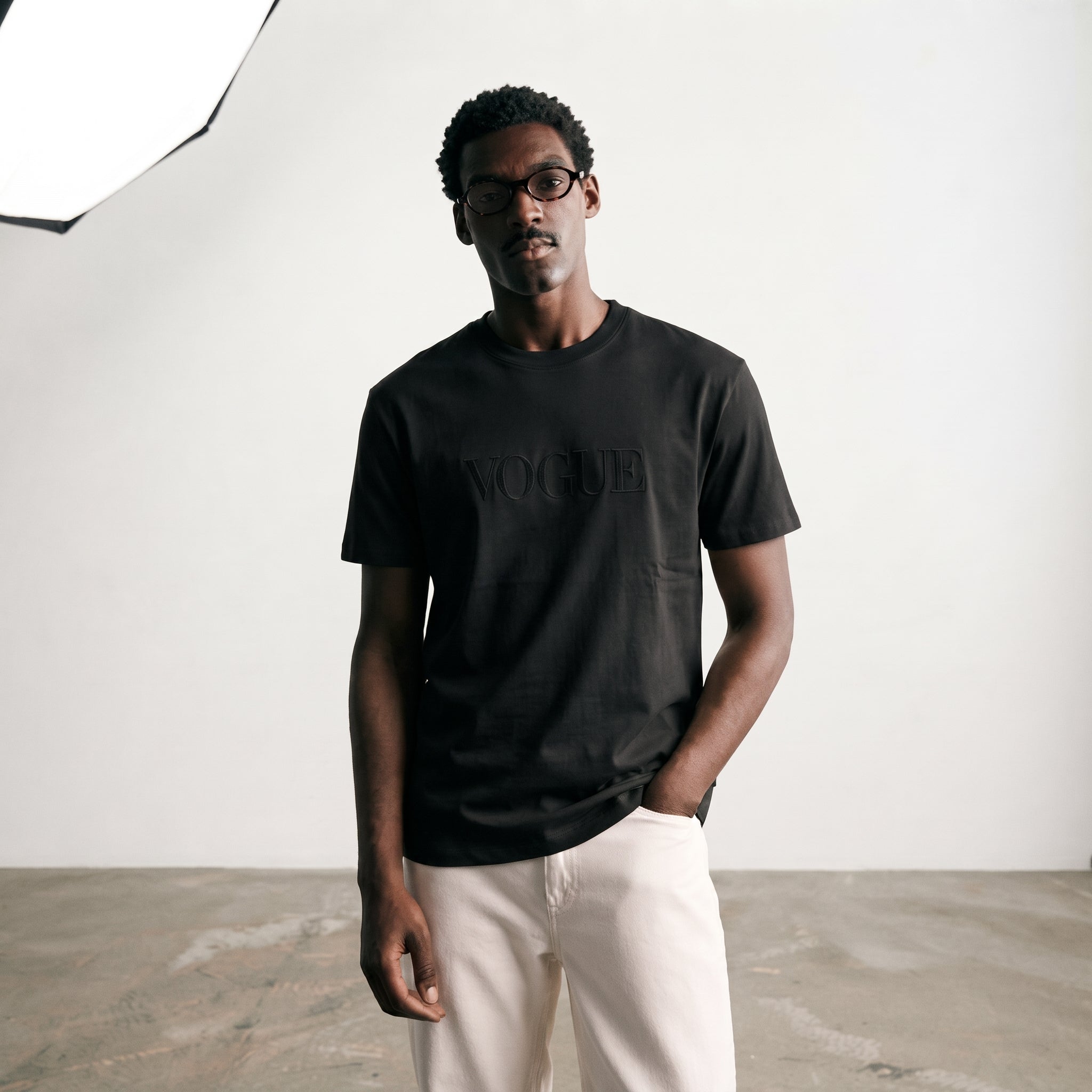 Vogue | Embroidered Logo Classic T-Shirt