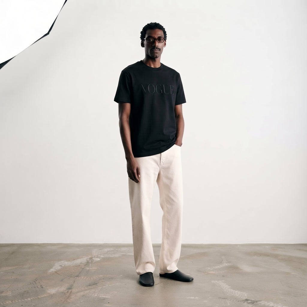 Vogue | Embroidered Logo Classic T-Shirt
