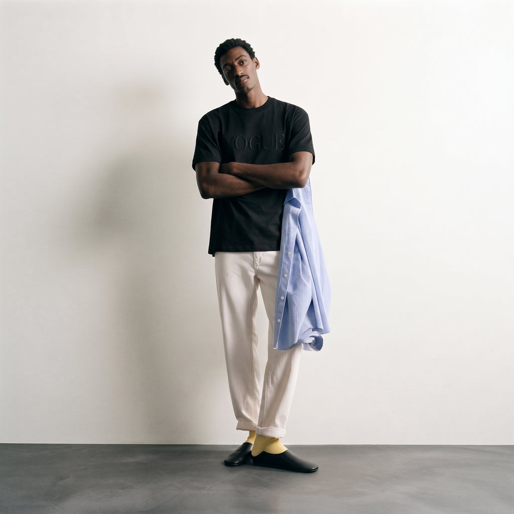 Vogue | Embroidered Logo Classic T-Shirt