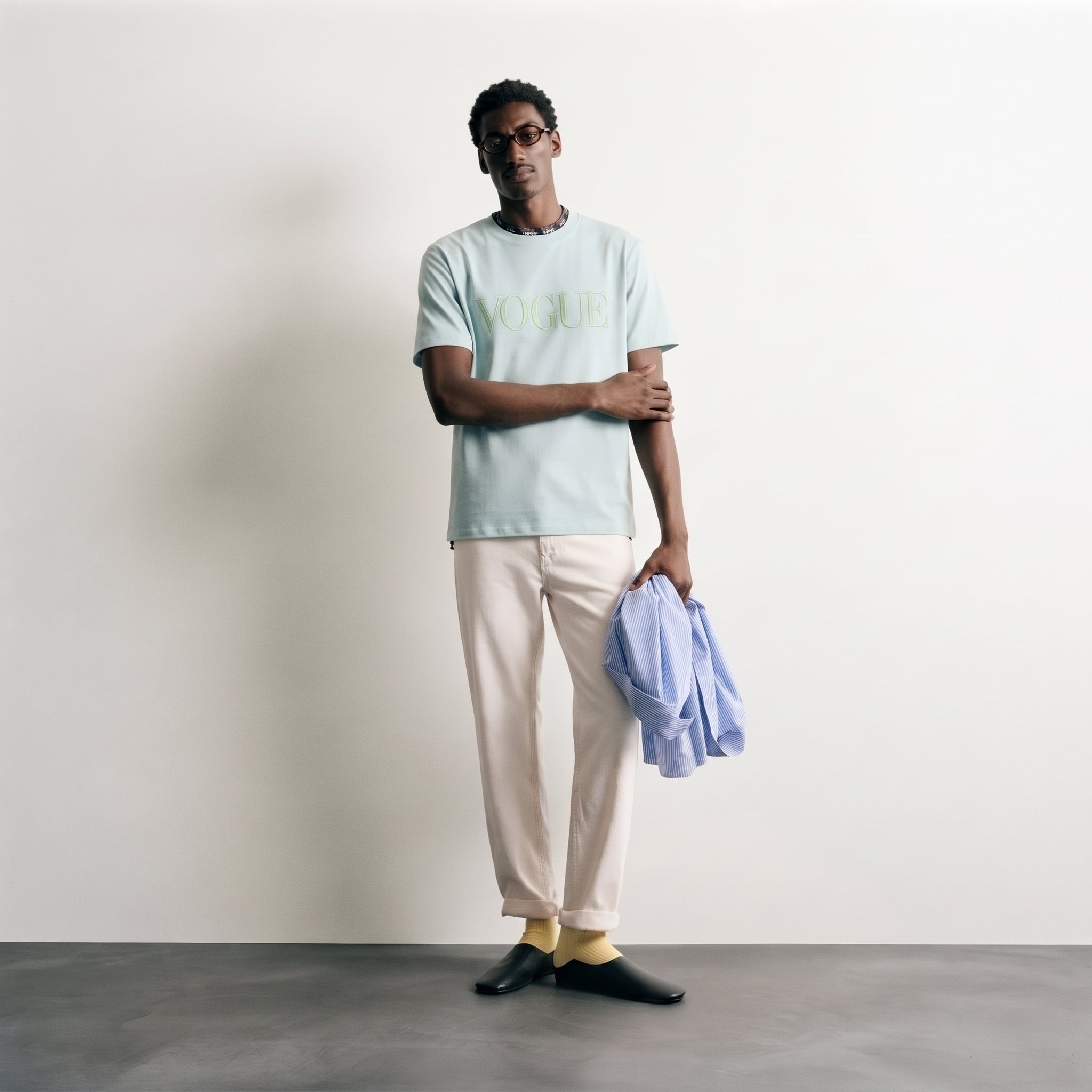 Vogue | Embroidered Logo Classic T-Shirt