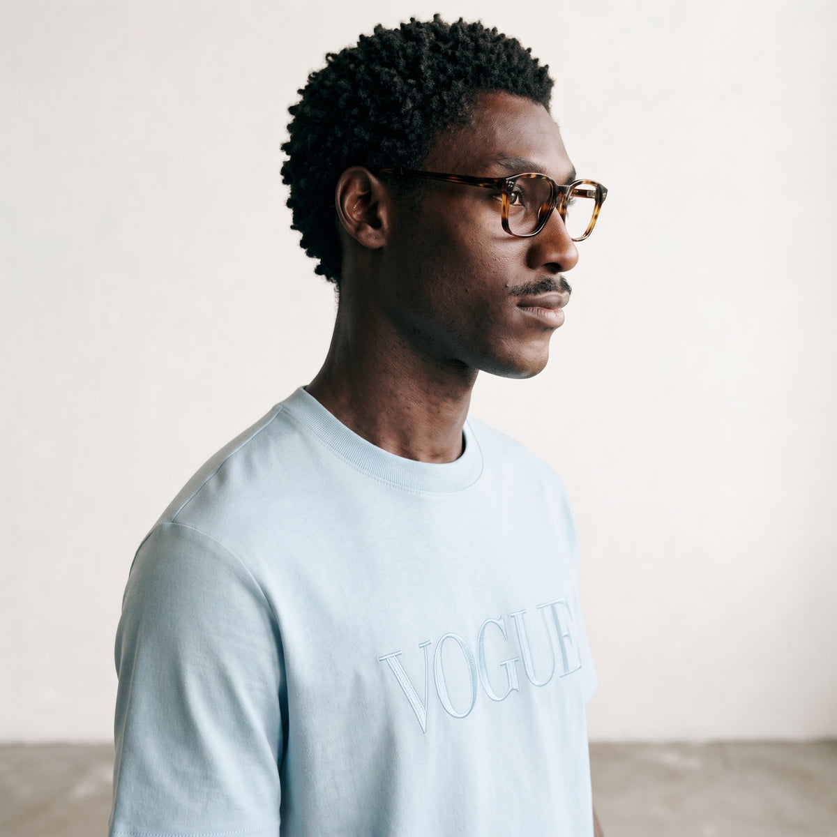 Vogue | Embroidered Logo Classic T-Shirt