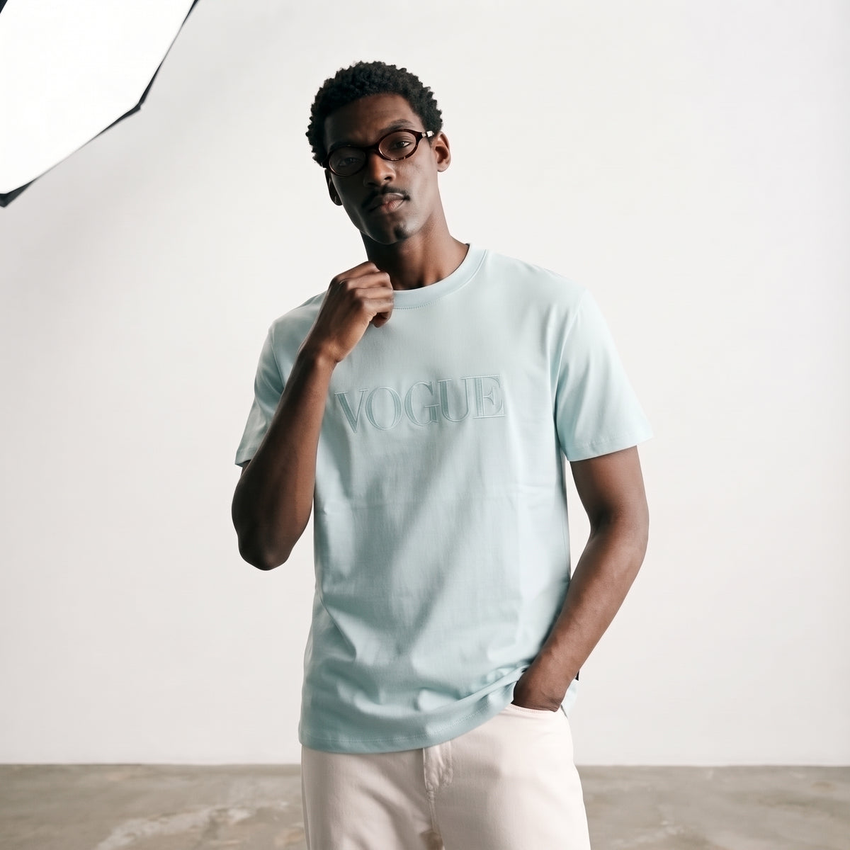 Vogue | Embroidered Logo Classic T-Shirt