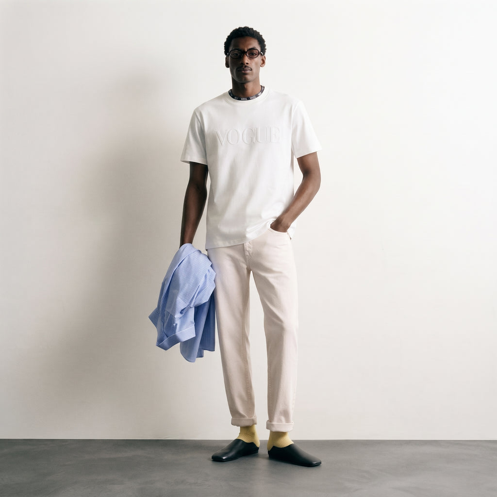 Vogue | Embroidered Logo Classic T-Shirt