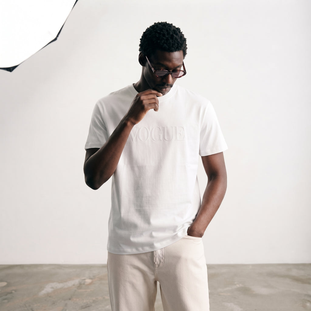 Vogue | Embroidered Logo Classic T-Shirt