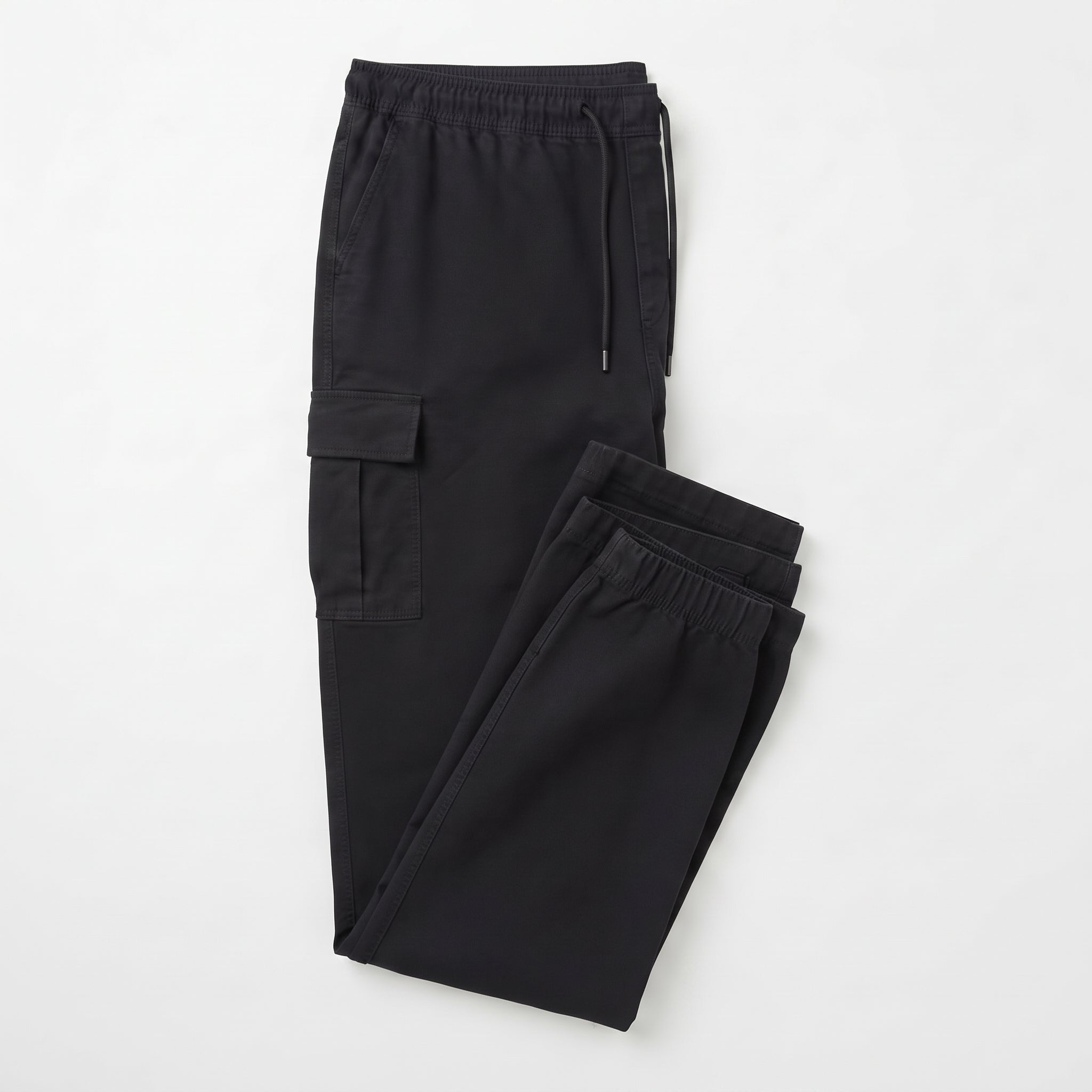 Smog | Men's Elastic Waist Denim Cargo Joggers