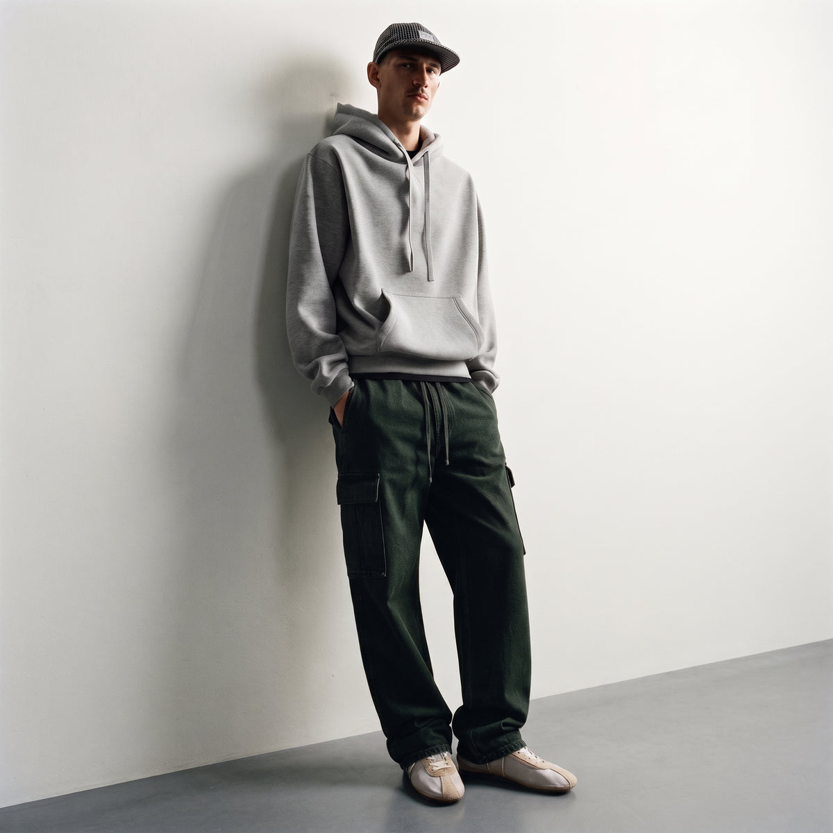 Smog | Men's Elastic Waist Denim Cargo Joggers