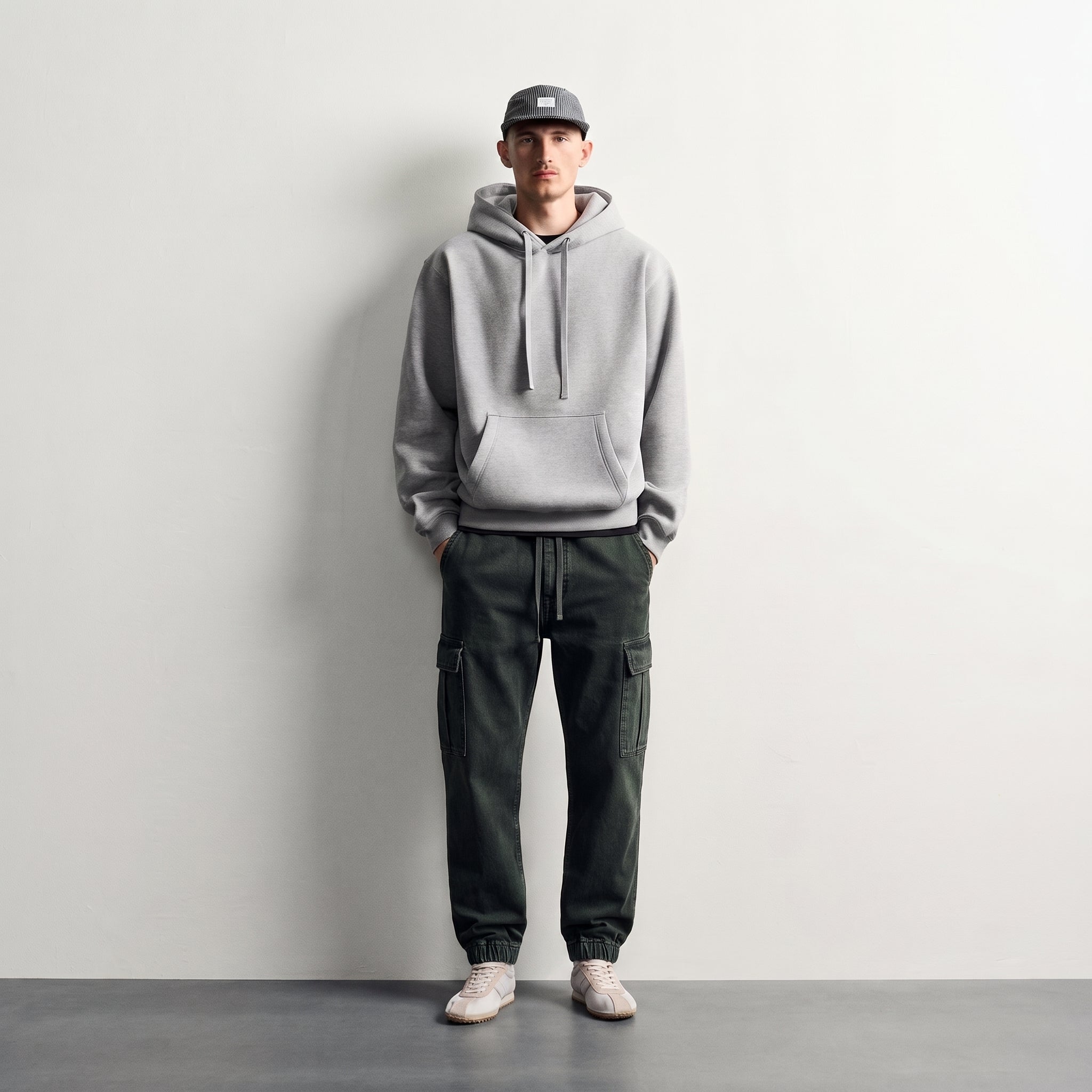 Smog | Men's Elastic Waist Denim Cargo Joggers