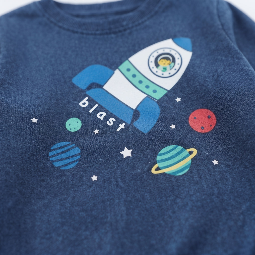 H&M | Kids Space Rocket Crewneck Sweatshirt
