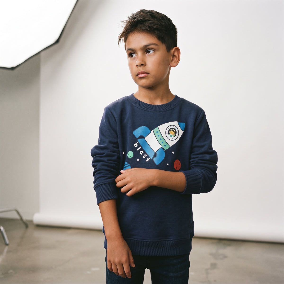 H&M | Kids Space Rocket Crewneck Sweatshirt