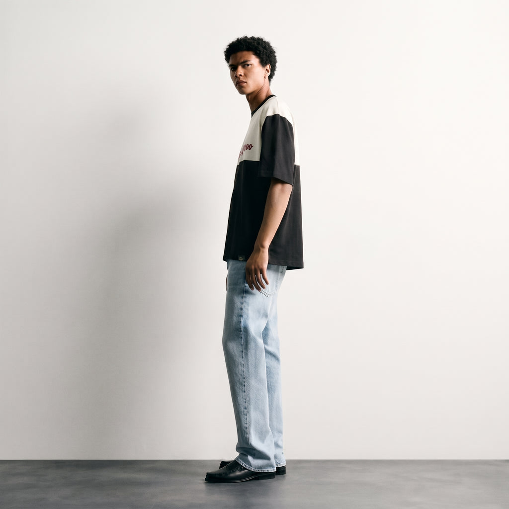 Timeless Paris | Red Kangaroo Colorblock Regular Fit T-Shirt