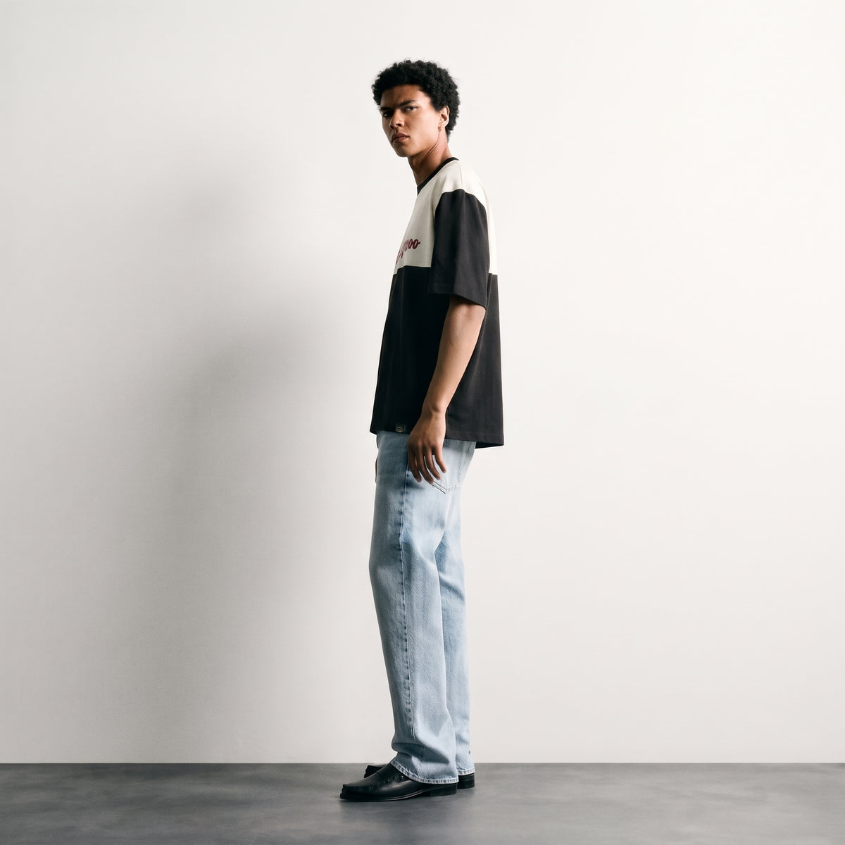 Timeless Paris | Red Kangaroo Colorblock Regular Fit T-Shirt