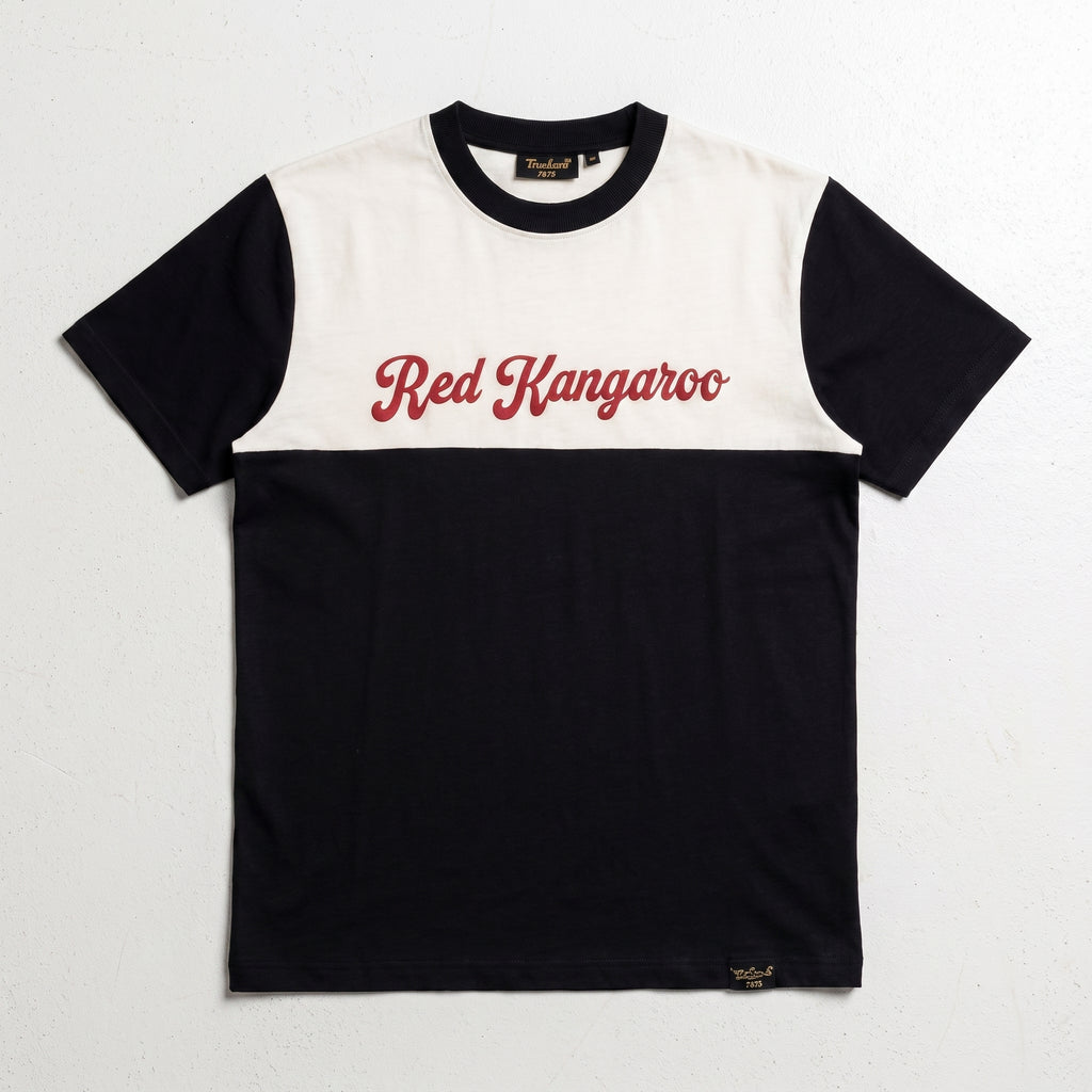 Timeless Paris | Red Kangaroo Colorblock Regular Fit T-Shirt