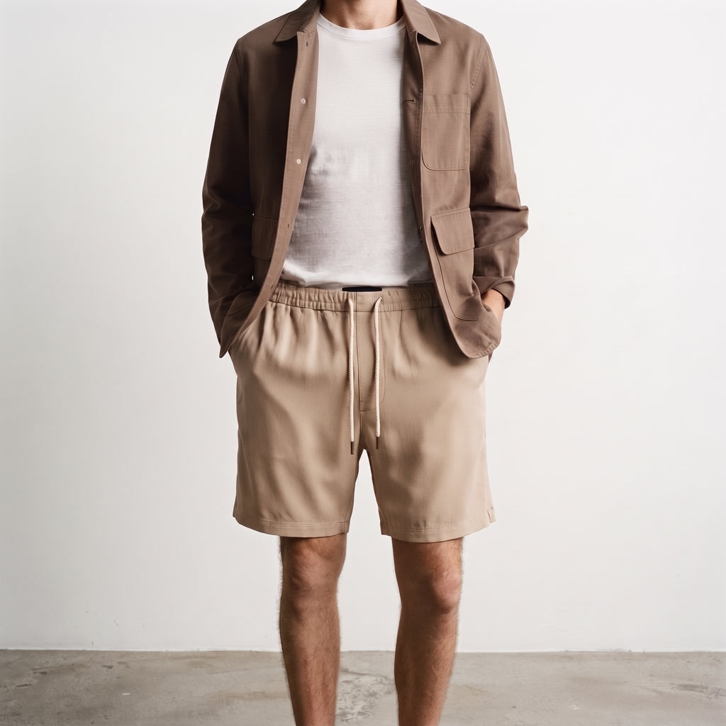 Harmano | Men's Fluid Viscose Drawstring Shorts