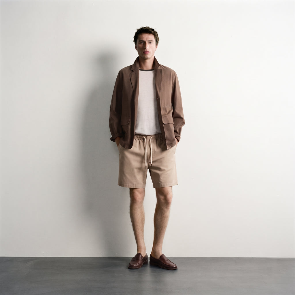 Harmano | Men's Fluid Viscose Drawstring Shorts