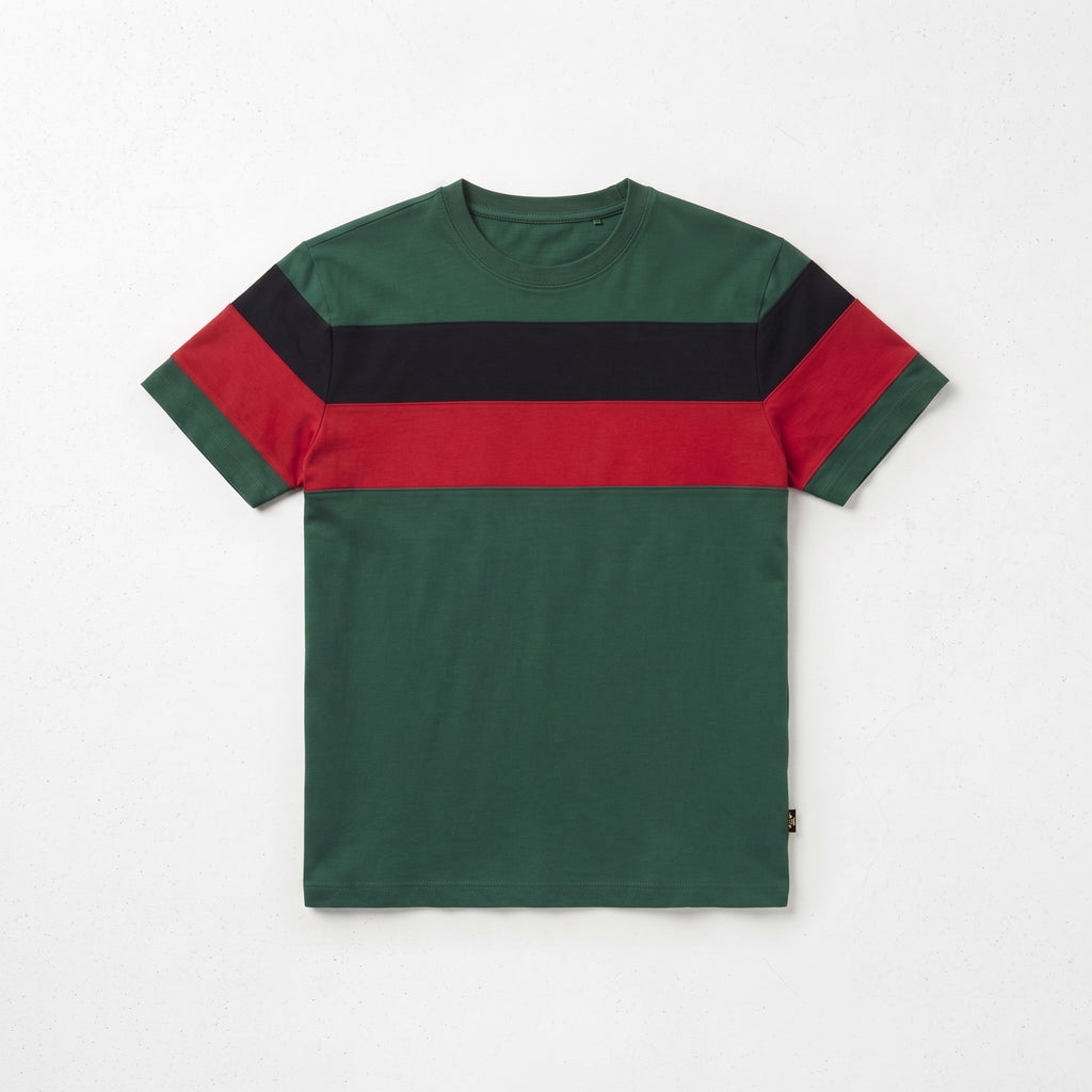 Timeless | Bold Chest Stripe Colorblock T-Shirt