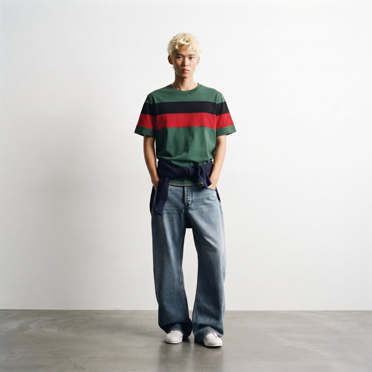 Timeless | Bold Chest Stripe Colorblock T-Shirt