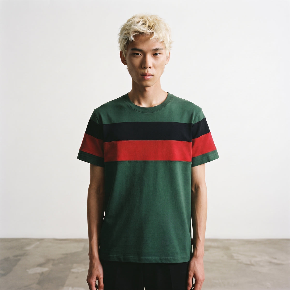 Timeless | Bold Chest Stripe Colorblock T-Shirt