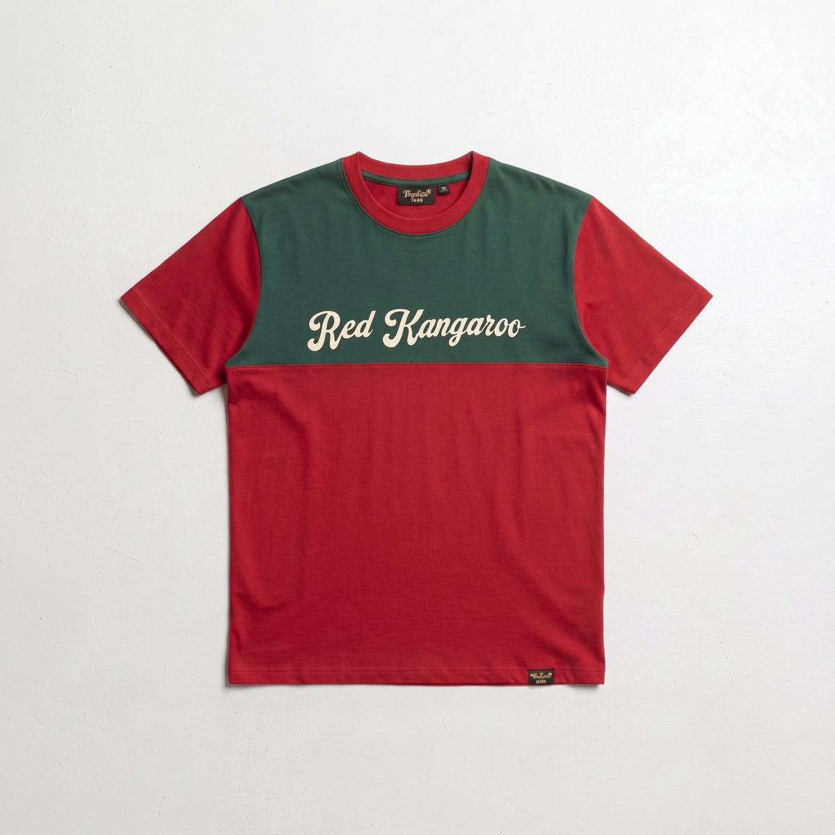 Timeless Paris | Red Kangaroo Colorblock Regular Fit T-Shirt