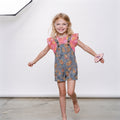 Nannette | Baby Girls Floral Overalls and Top Set