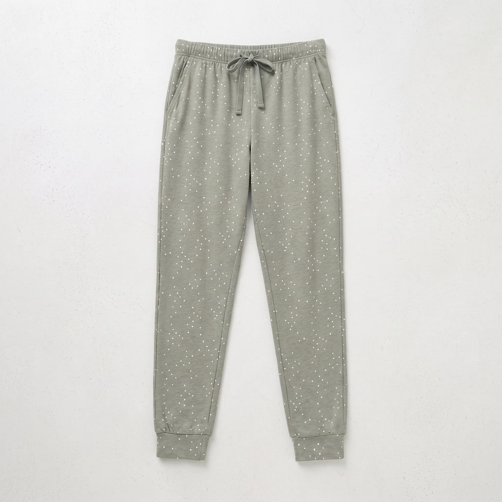 Gloria Jeans | Women's Speckled Dotted Lounge Joggers - Sage