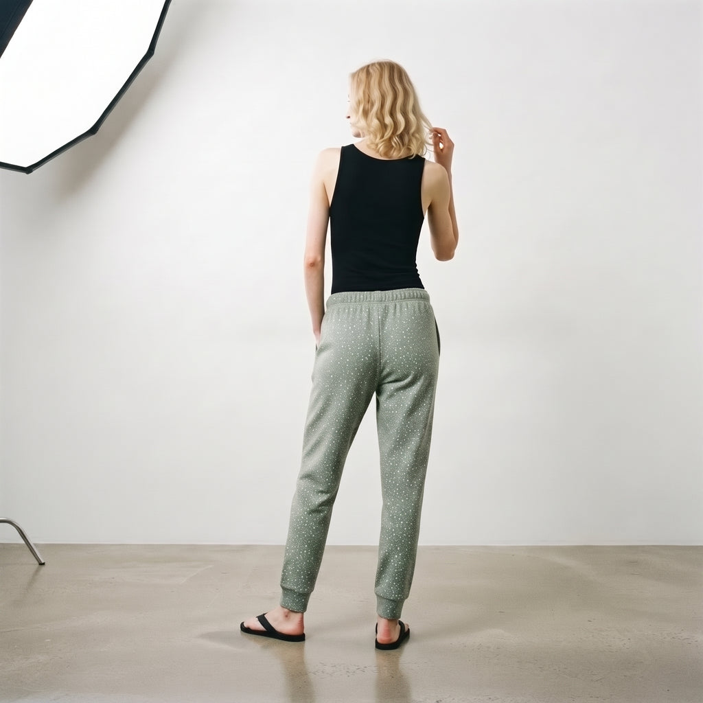 Gloria Jeans | Women's Speckled Dotted Lounge Joggers - Sage
