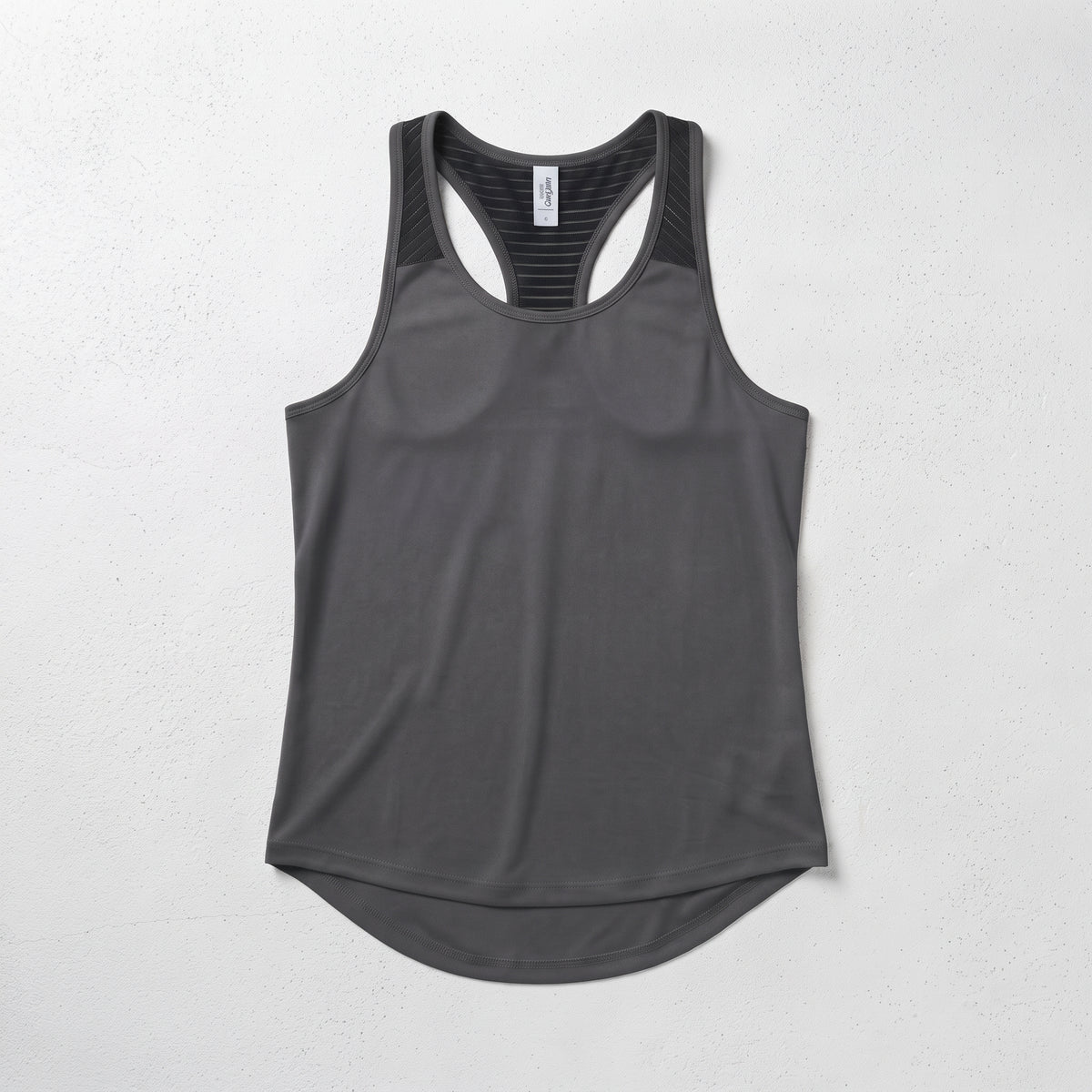 Just Cool | Women's Contrast Racerback Performance Sports Tank - Charcoal & Black